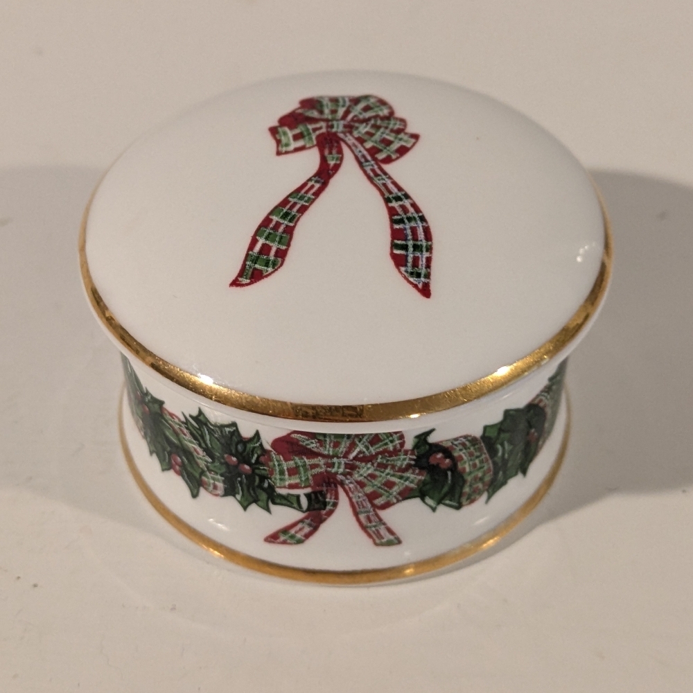 Laura Ashley Holiday Collectible Trinket Dish